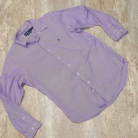 RALPH LAUREN CUSTOM FIT BUTTON DOWN SIZE 16 1/2 32-33 - Picture 1 of 6